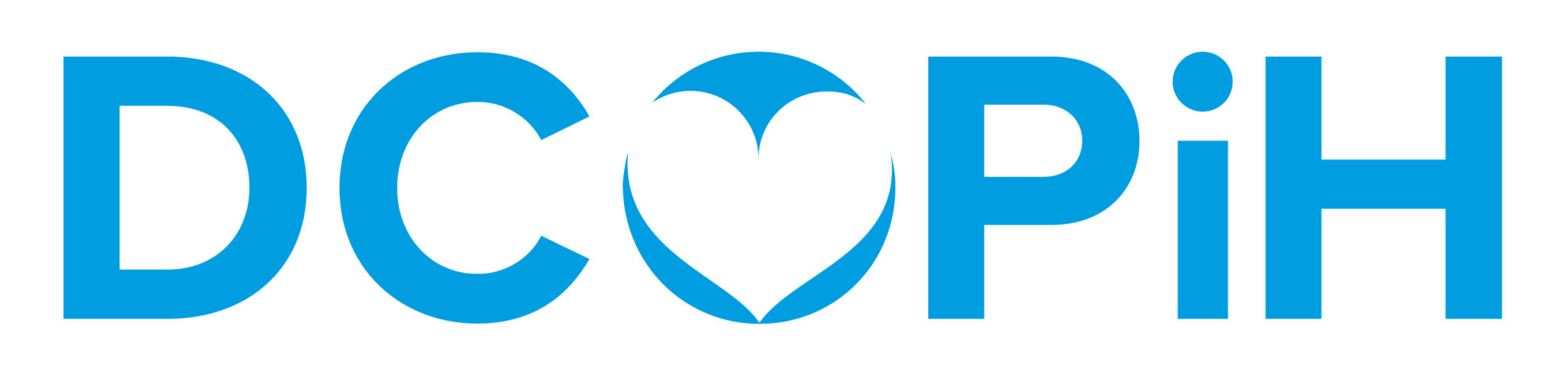 Biały logotyp Dolnośląskiego Centrum Onkologii, Pulmonologii i Hematologii